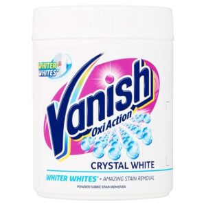 Vanish Oxi Action Fabric Whitener + Stain Remover Powder for Whites, 470g – Concentrated Washing Detergent for deep clean, Bleach Free